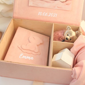 Personalized First Baby Keepsake Box, Baby Girl Personalized Box,Baby Memory Box, Personalised Baby Keepsake Box, Baby Shower Box. image 1