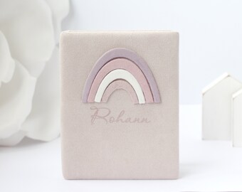 Personalized Baby Photo Album Purple Rrainbow. Baby Photo Album 4x6. Girl baby photo album. Back to School Photo Album. Photo Album New Mom
