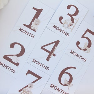 Babymijlpaalkaart genderneutraal | Babymijlpaalkaarten 4х6 | Cadeau kraamcadeau | Nieuw babycadeau | Pasgeboren fotorekwisieten | Babyvoortgangskaarten