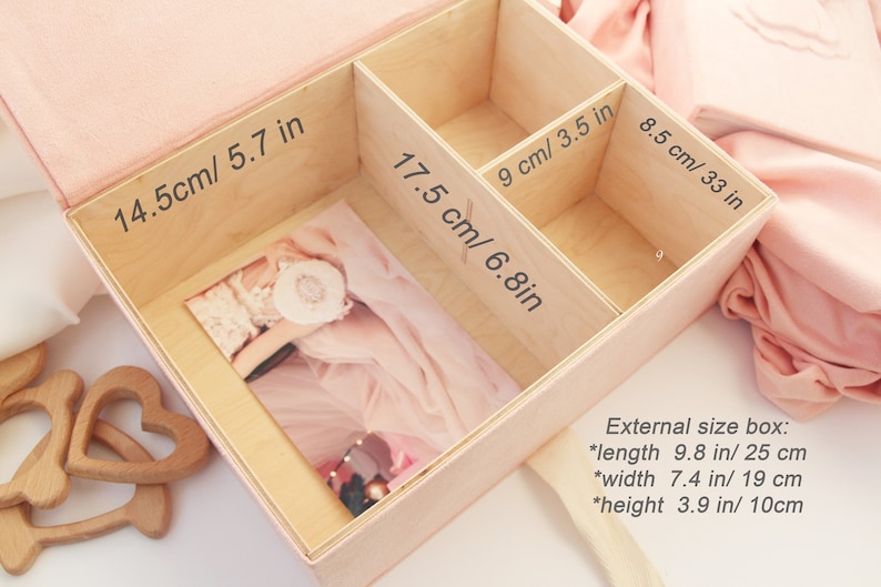 Personalized First Baby Keepsake Box, Baby Girl Personalized Box,Baby Memory Box, Personalised Baby Keepsake Box, Baby Shower Box. image 5
