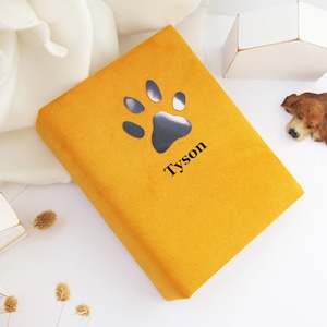 Dog Photo Album. Dog Memorial Album. Personalized Pet Photo Album. Cat photo album 4x6.  Photo Album with Sleeves. Pet Memorial Gift