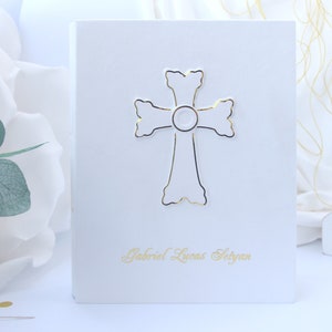 Personalised Christening Day Photo Album for 300 photos. Personalized Baptism Baby Gift. Personalised Holy Communion Photo Album 5x7.