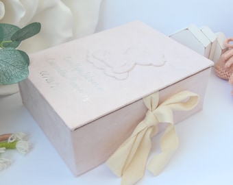Personalised Baby Keepsake Photo Box, Personalized Baby Girl Gift Set, Newborn Keepsake Gift Box, Baby Mmemory Box. Baby shower gift box