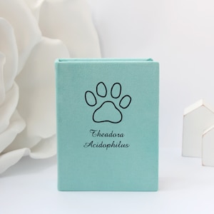 Personalised Pet Photo Album. Cat photo album 4x6. Dog Scrapbook Memorial Photo Album.