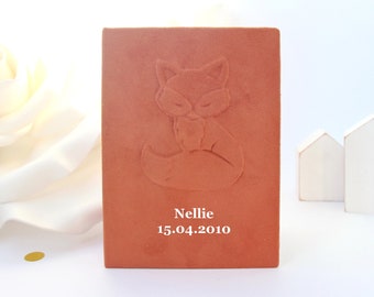 Álbum de fotos de bebé Zorro. Álbum de Fotos Personalizado con Fundas 4x6. Álbum de fotos de Bebé Niño o Niña. Álbum de recortes escolar para niños. Álbum de fotos de otoño Zorro