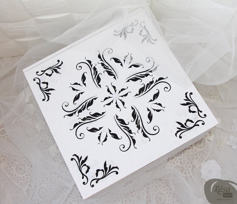 Wedding box with slot for cards White card box for wedding White silver sparkles box cards Wedding card holder box Wedding gift card box