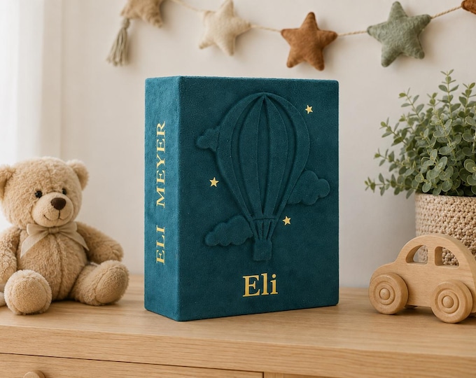 Personalized Baby Photo Album: First Year Memories, Holds 96 Photos