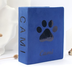 Pet Photo Album. Dog or Cat Memorial Album . Personalised Pet Photo Album. Cat photo album 4x6. Dog Scrapbook Memorial Photo Album.