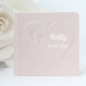 Babyfotobuch Mädchen. Baby Fotoalbum 10x15cm. Personalisiertes Baby Fotoalbum Rosa. Erstes Jahr Babyalbum. Baby Fotoalbum Wärme