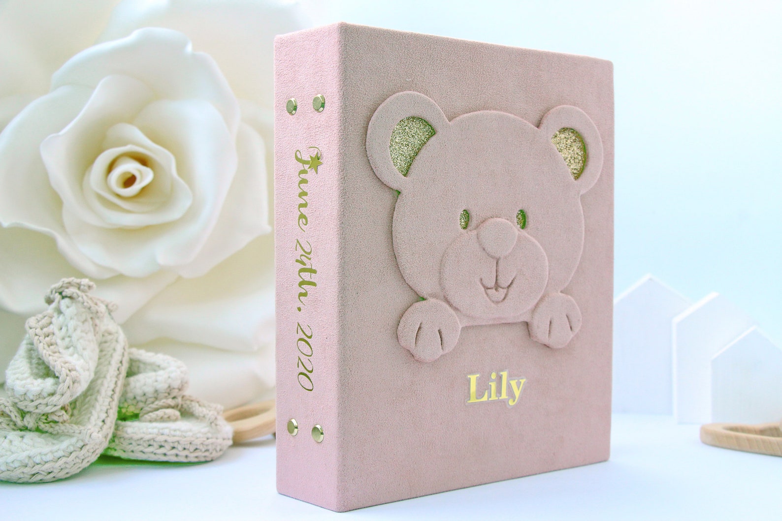 Personalized Baby Photo Album 4x6 Modern Baby Album Baby Etsy