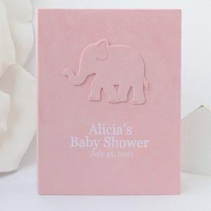 Slip In Photo Album 4x6 in. Baby Photo Album Elephant. Custom Baby Girl or Boy Photo Album. Baby Memory Book. Baby Shower Gift