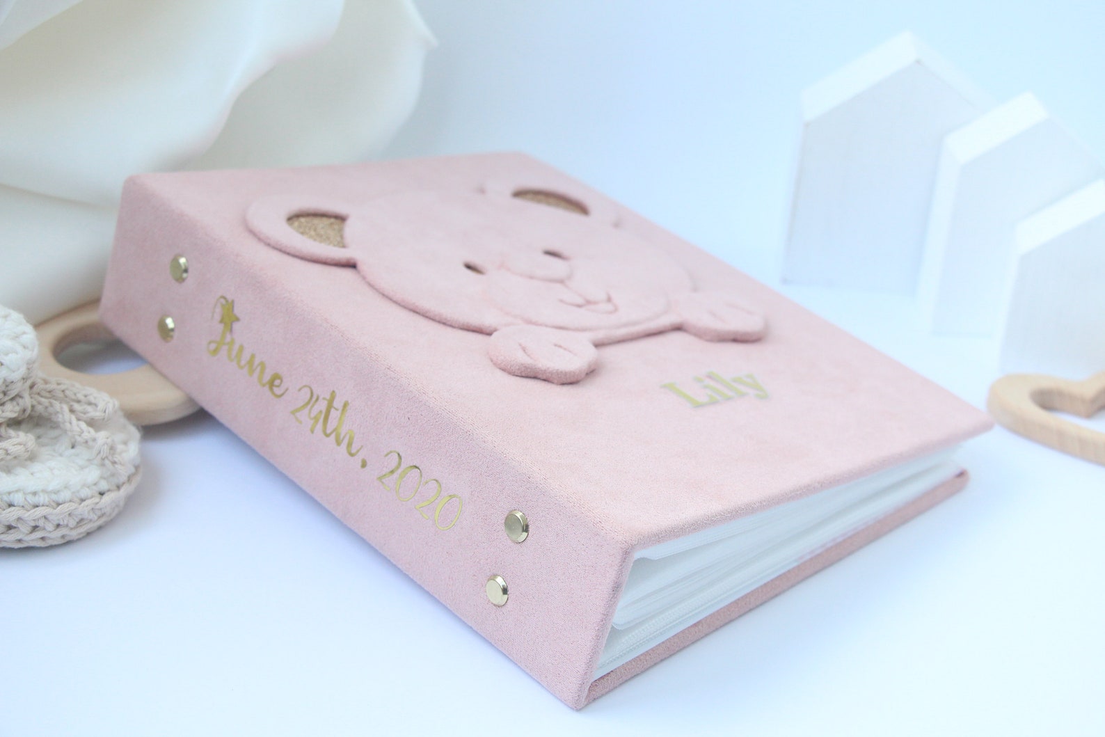 Personalized Baby Photo Album 4x6 Modern Baby Album Baby Etsy