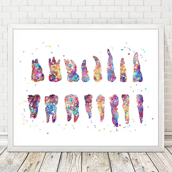 Teeth Reflexology Chart Etsy