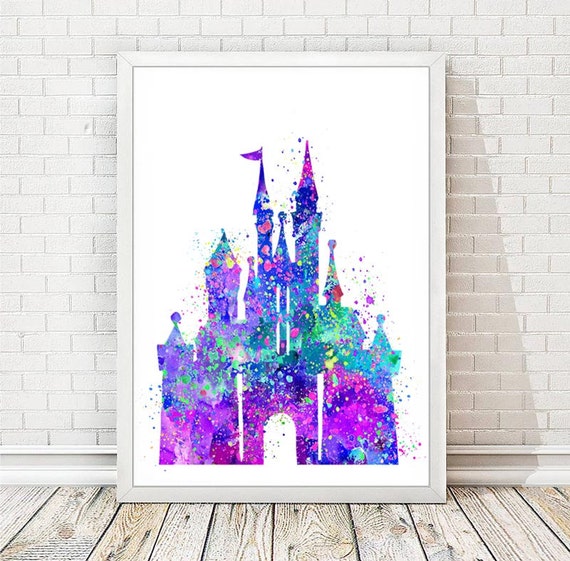 Wall Art Disney Princess Silhouette A4 Prints