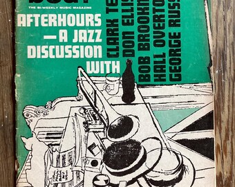 Vintage down beat Magazine November 9, 1961 Jazz and Cover by David Stone Martin