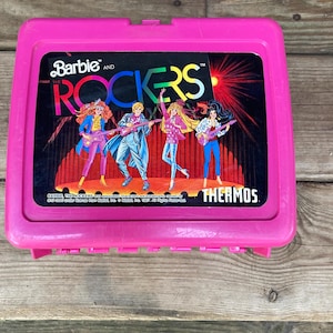 Vintage Barbie and the Rockers Lunch Box with Thermos 1987