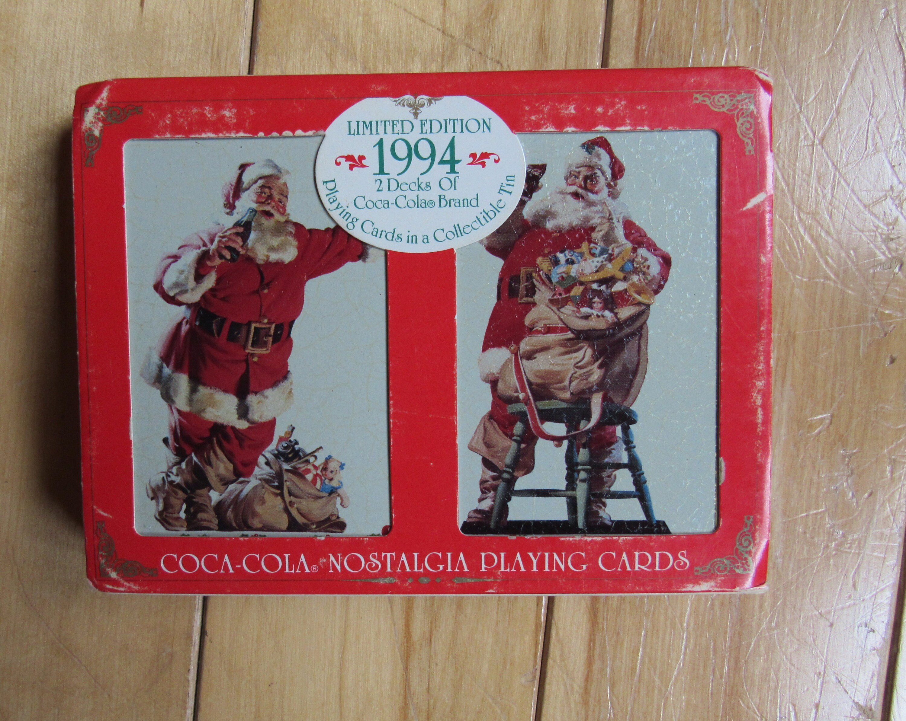 1994 limited edition coca cola playing cards Coca Cola Games | Coca Cola Playing Cards In Collector Tin | Color: Red | Size: Os