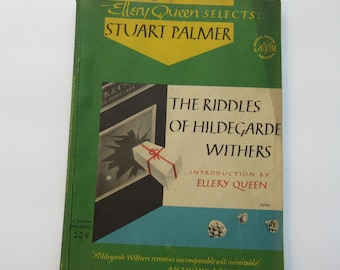Rare Ellery Queen Selects Stuart Palmer The Riddles of Hildegarde Withers 1947 First Edition