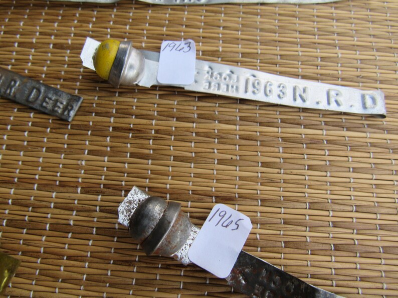 Vintage Deer Tags Deer Hunting Horn Leg Tag Wisconsin Tags Etsy