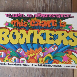 Vintage BONKERS Board Game Complete Parker Brothers 1978