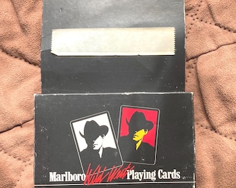 Vintage 1991 Marlboro Wild West Playing Cards Sealed NIB