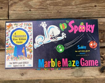 Vintage The SPOOKY Marble Maze Game Unused 1971