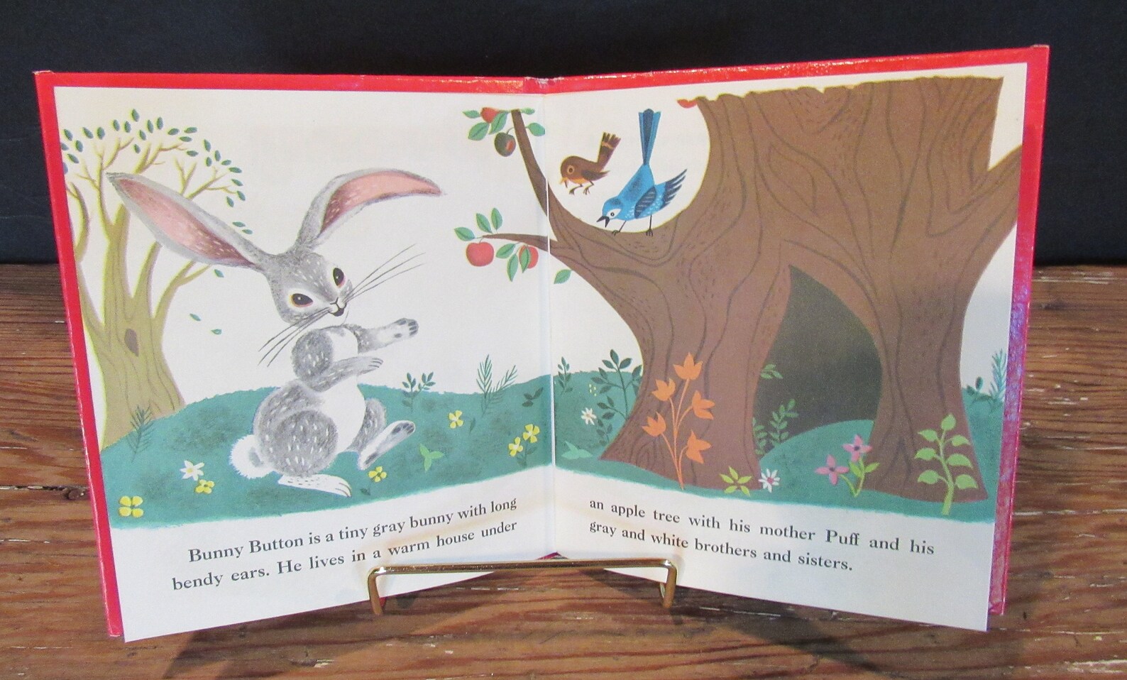 Vintage 1953 Bunny Button Children's Book A Tell-a-tale Book - Etsy
