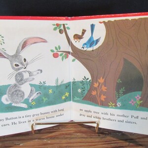 Vintage 1953 Bunny Button Children's Book A Tell-a-tale Book - Etsy