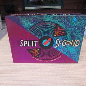 Vintage SPLIT SECOND 1992 Board Game COMPLETE