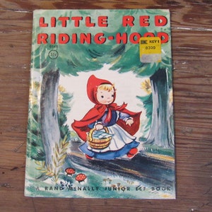 Vintage 1950 Little Red Riding-Hood Children&#39;s Book Rand McNally Junior Elf Book