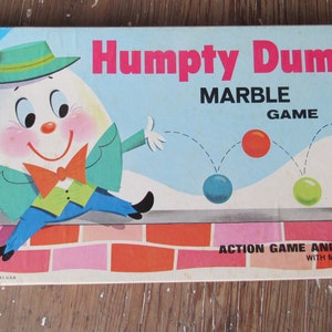 Vintage Humpty Dumpty Marble Game Hasbro Toy 1966