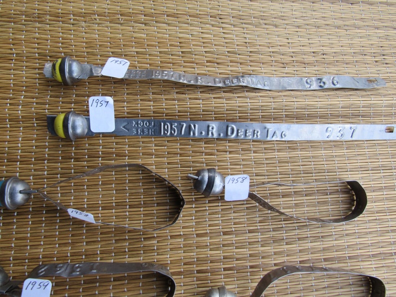Vintage Deer Tags Deer Hunting Horn Leg Tag Wisconsin Tags Etsy