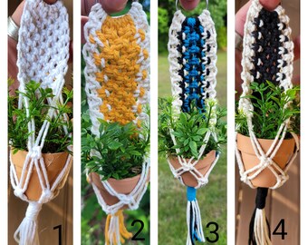 Miniature Macrame Plant Hangers