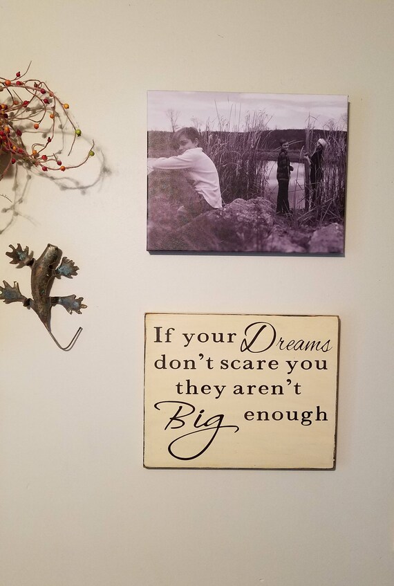 Positive Wall Art If Your Dreams Don/'t Scare You Dream Wall Art, Then They Aren/'t Big Enough Real Foil Print Rose Gold Home Decor