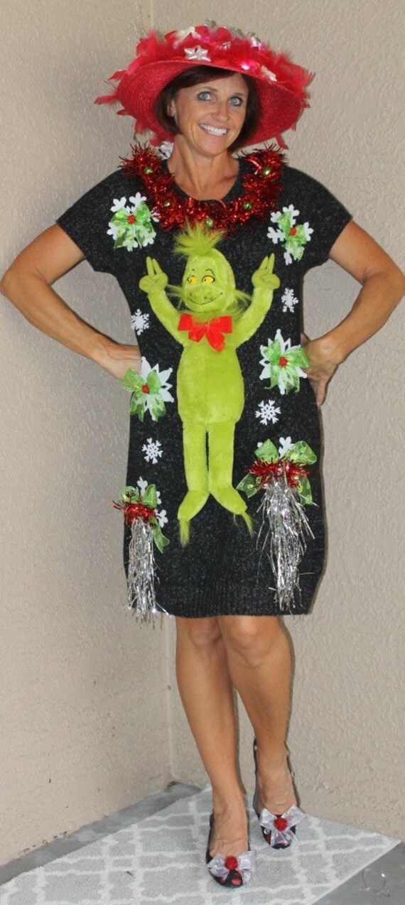 sexy ugly sweater dress