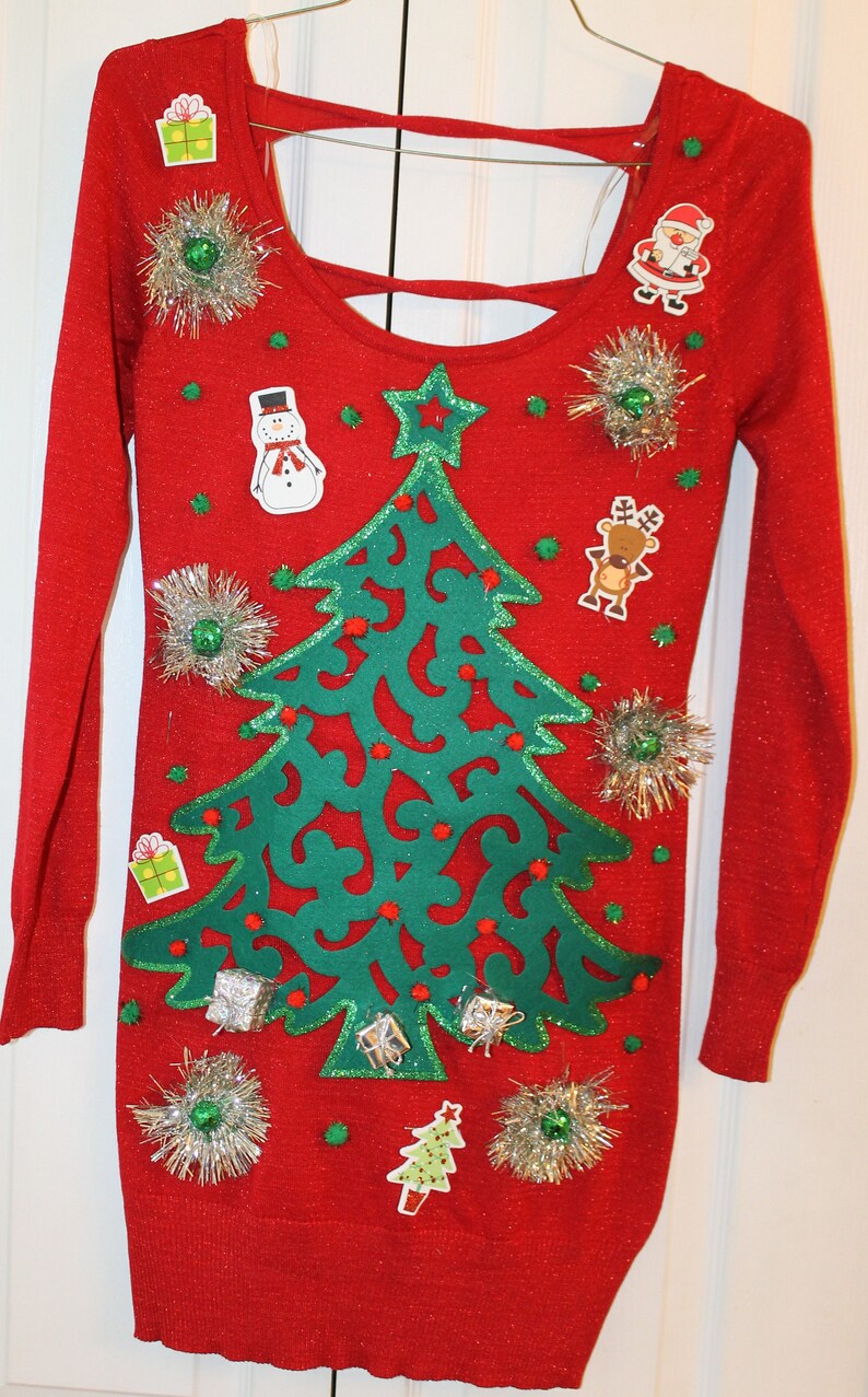 sexy ugly sweater dress
