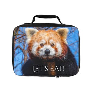 Let&#39;s Eat! Red Panda Lunch Bag