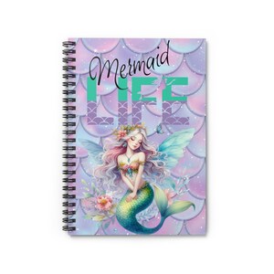 Mermaid Life Spiral Notebook - Ruled Line