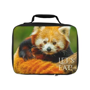 Let&#39;s Eat! Red Panda Lunch Bag