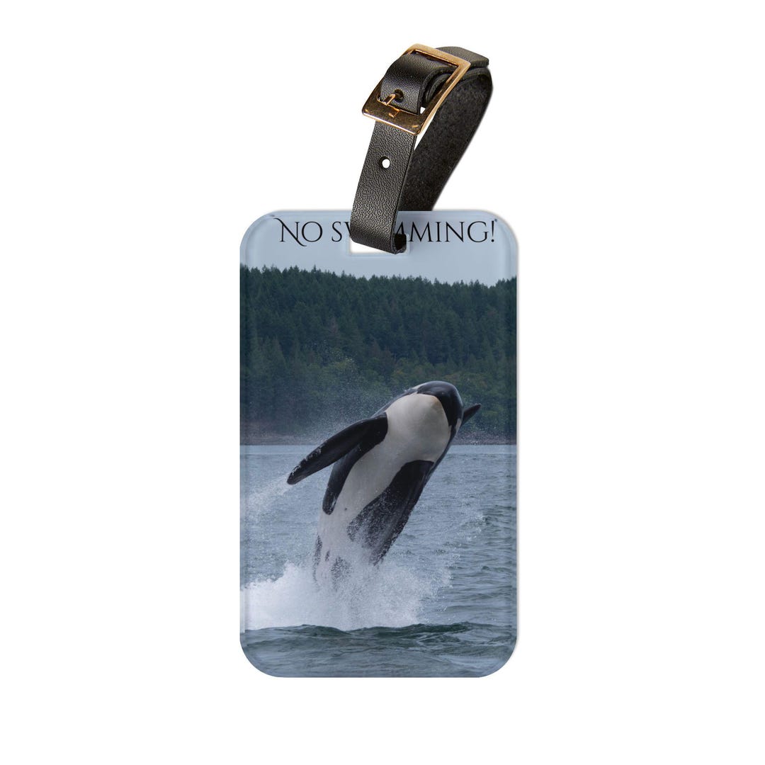 Orca Breaching Luggage Tag | Killer Whale Travel Tag - Etsy Canada