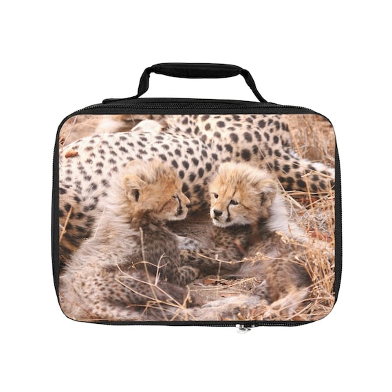 Cheetah Cubs Lunch Bag Etsy