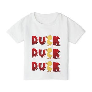Cute Duck Duck Duck Toddler T-Shirt, Playful Kids Tee, Baby Shower Gift, Spring Outfit, Toddler Apparel, Fun Duck Design