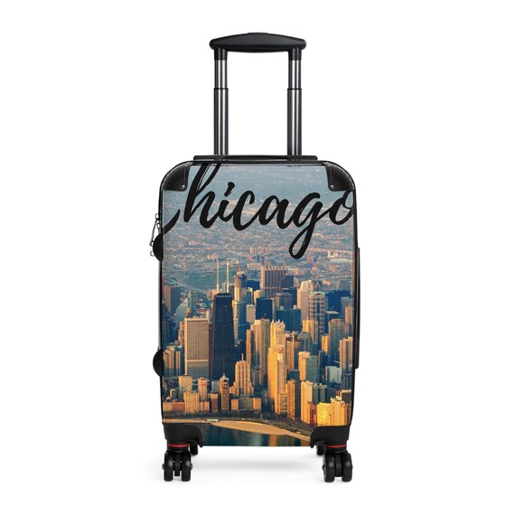 Small Size Chicago Skyline Suitcase Etsy Canada