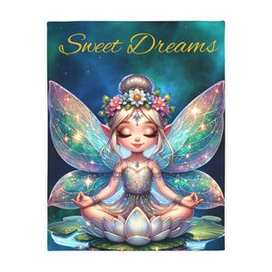 30"x40" Fairy Velveteen Microfiber Blanket (Two-sided print)