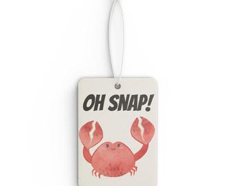 Whimsical Crab Car Air Freshener: Beach Lover Gift
