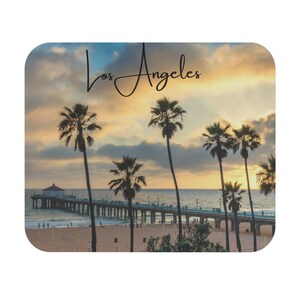 Los Angeles Sunset Pier Mouse Pad (Rectangle)