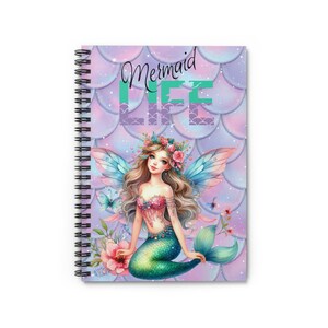 Mermaid Life Spiral Notebook - Ruled Line