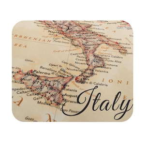 Italien Vintage Map Mousepad (rechteckig)