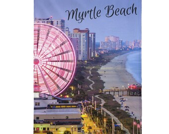 30”x40” Myrtle Beach Velveteen Plush Blanket