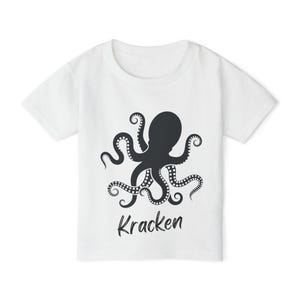 Kraken Octopus Toddler T-shirt: Fun Ocean Theme Kids Tee